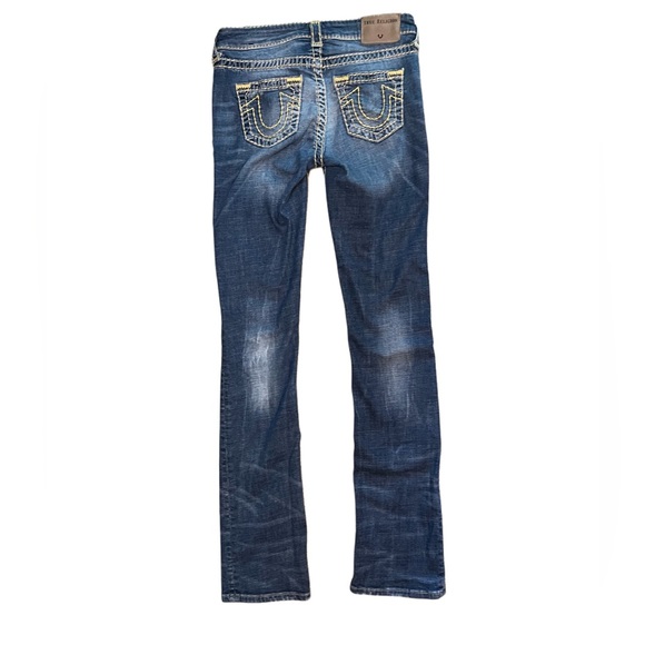 True Religion sz 28 straight jeans - Picture 2 of 5